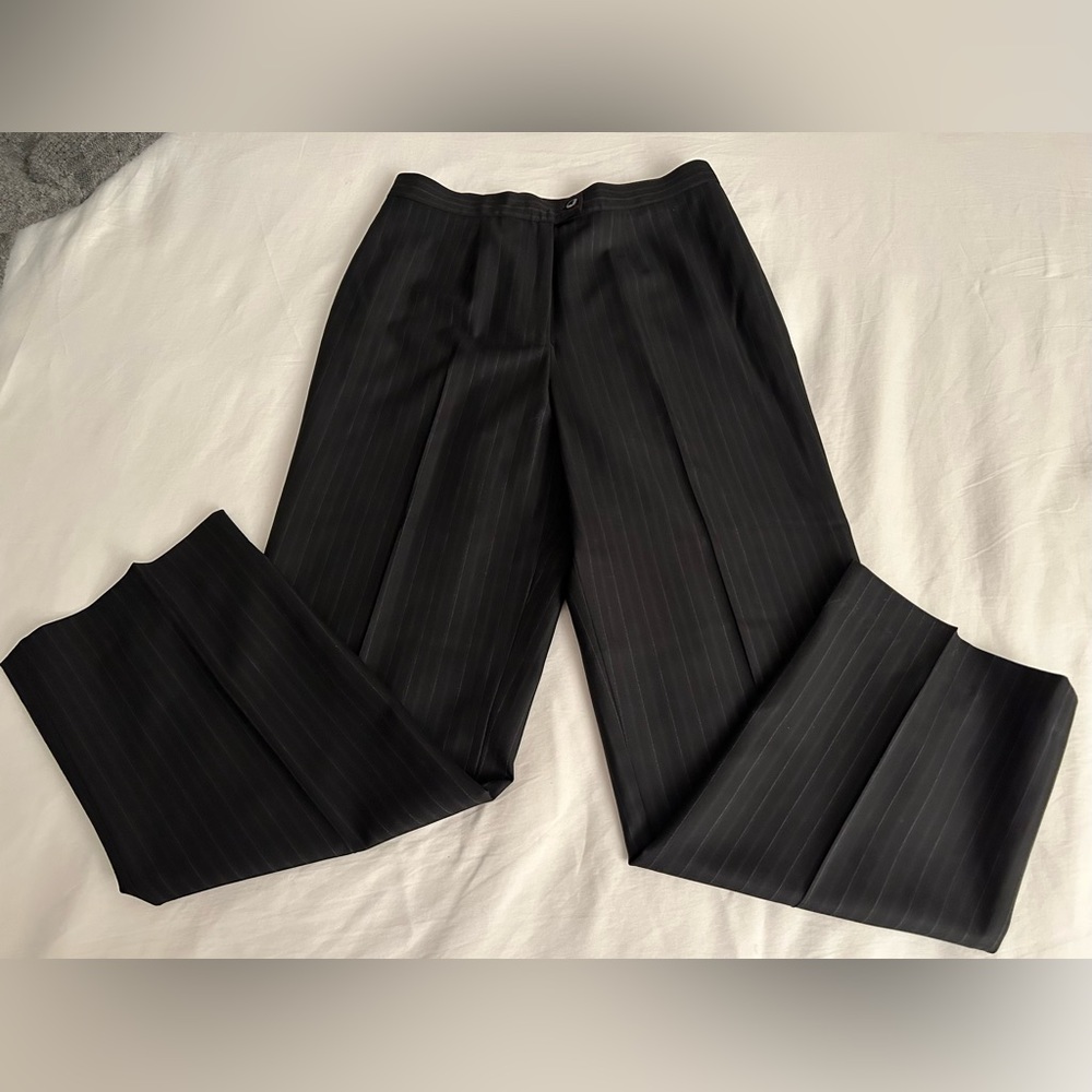 GALLANT NEW YORK, Black Pinstriped Slacks